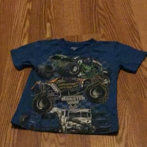Blue monster truck shirt